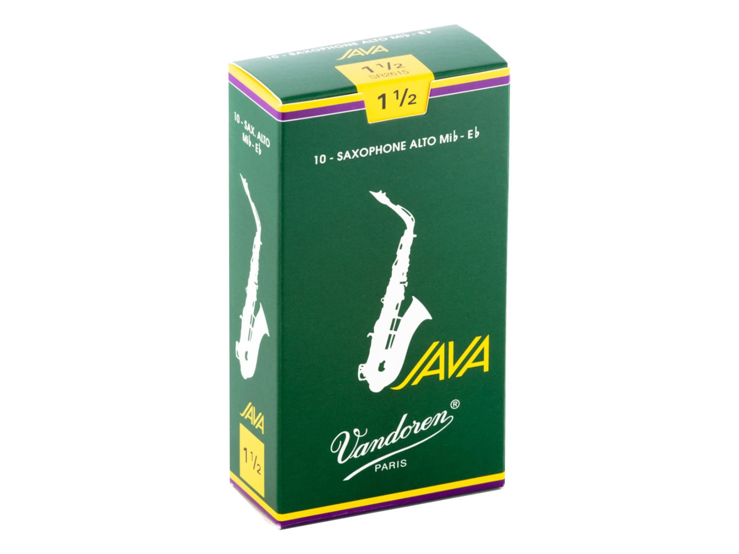 Vandoren Alto Sax Blätter Java Green 1,5