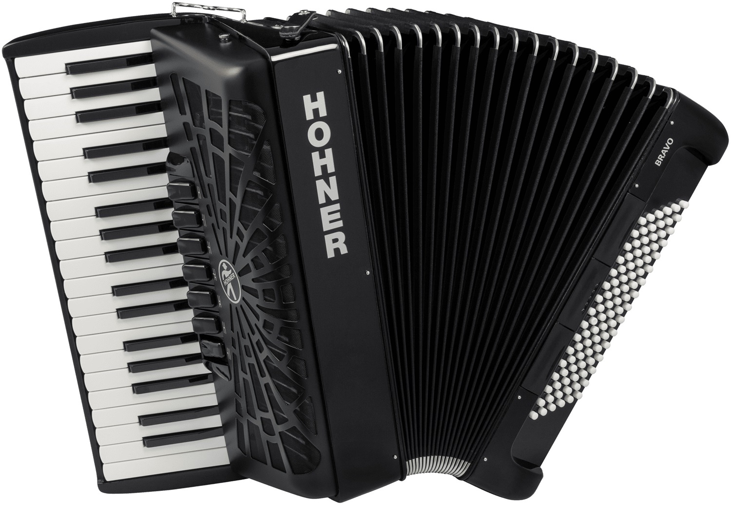 Hohner Bravo III 96 BK Silent Key